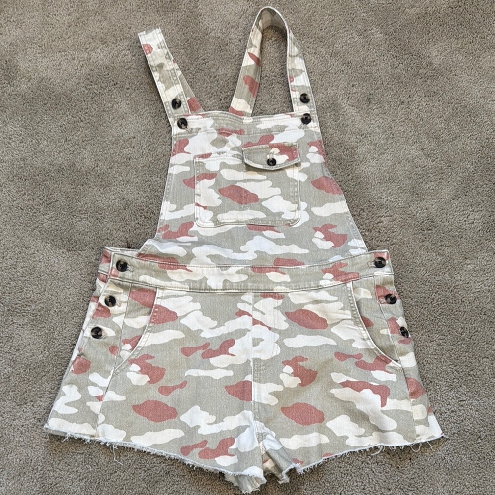 Pilcro Camouflage Women Overall Shorts